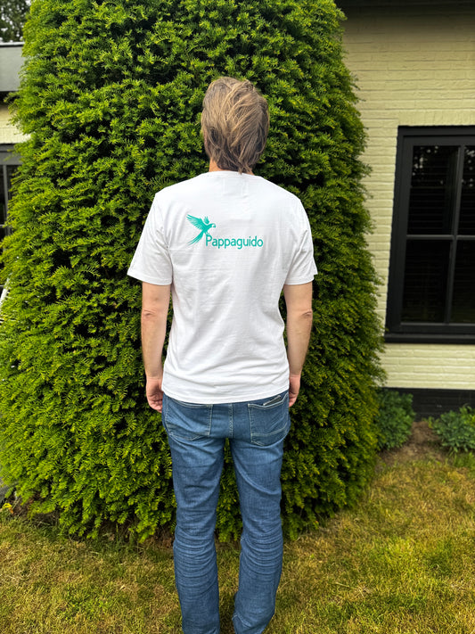 T-Shirt volwassenen - Naam + Papegaai